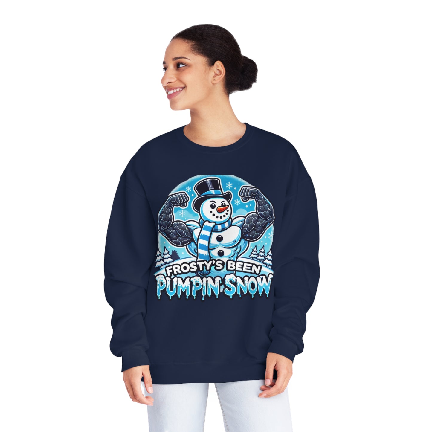 Frosty’s Been Pumpin’ Snow Sweater