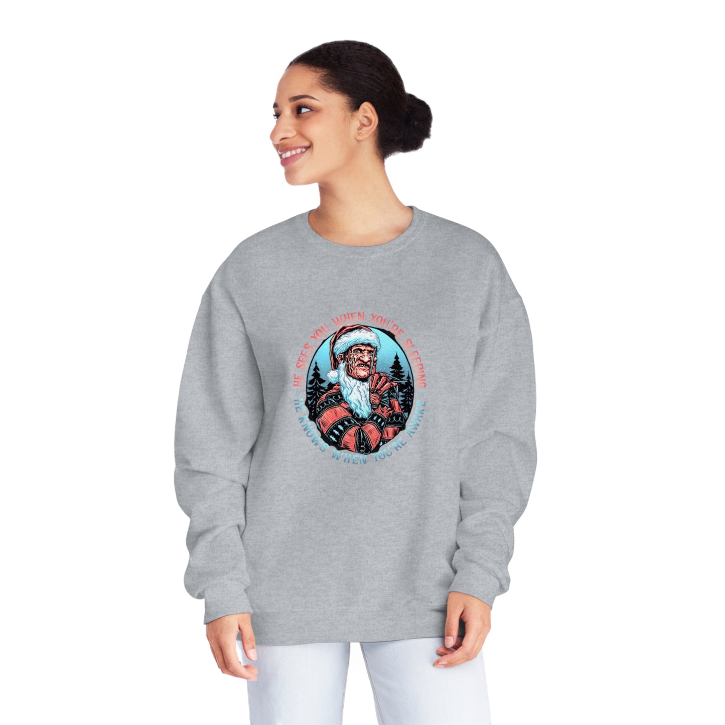 He Sees You When You’re Sleeping Christmas Sweater