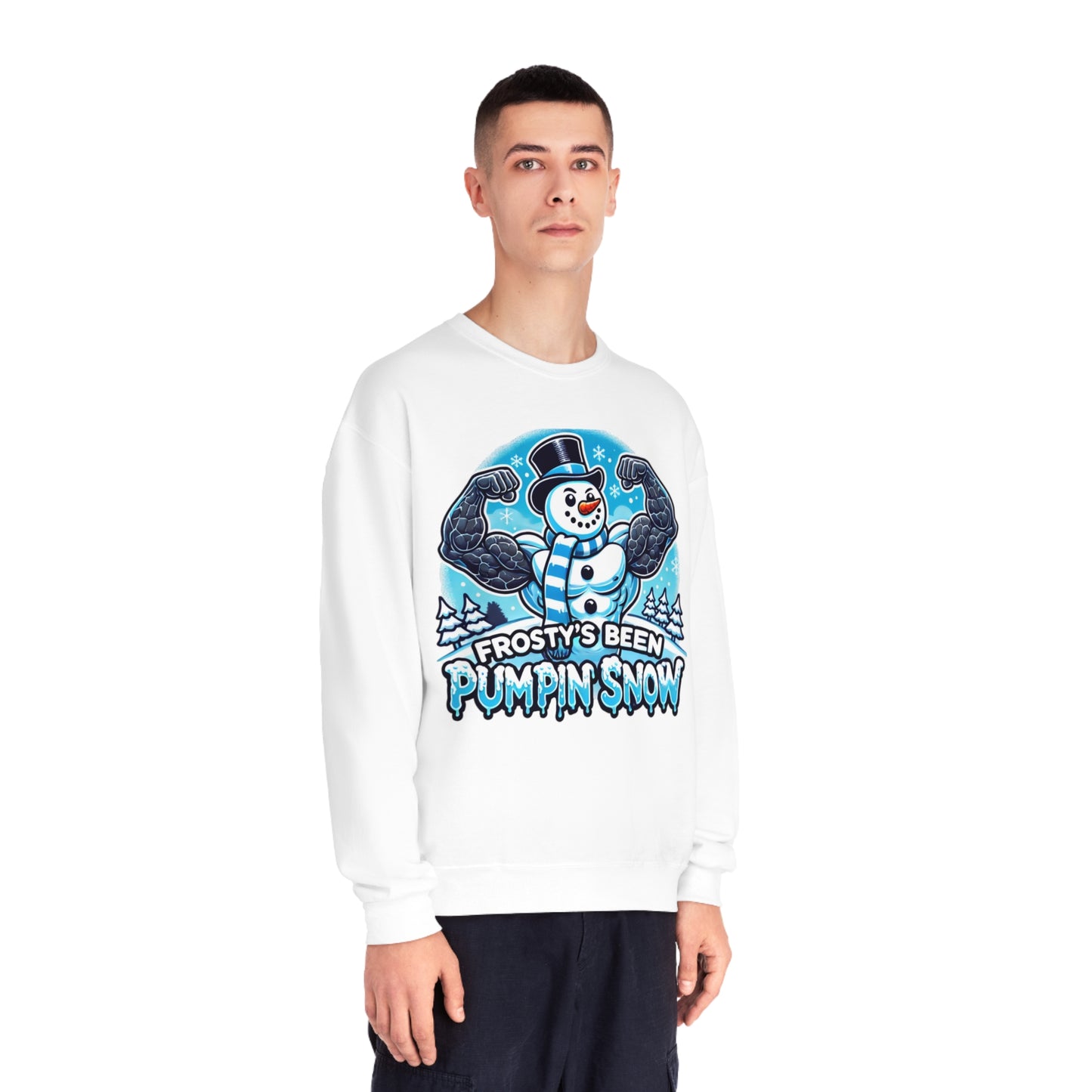 Frosty’s Been Pumpin’ Snow Sweater
