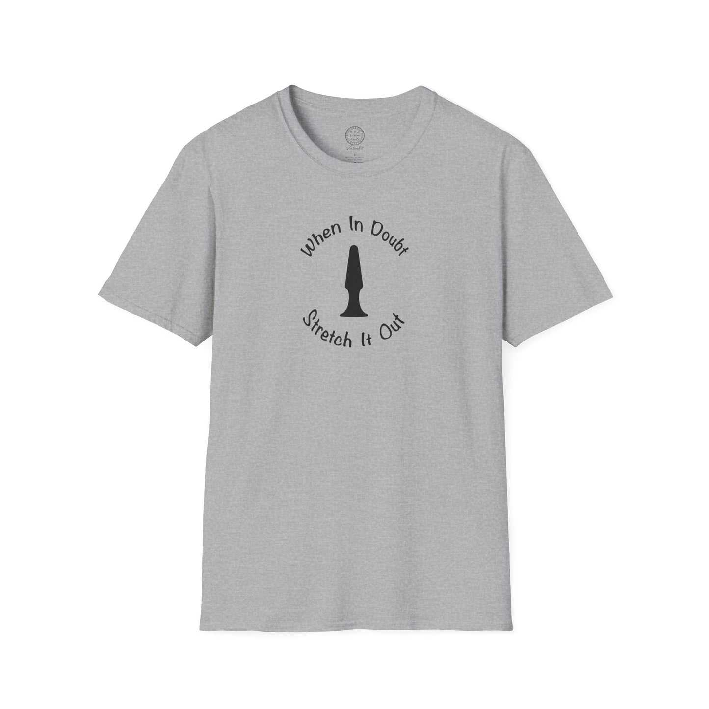 Stretch it Out T-Shirt with Butt Plug