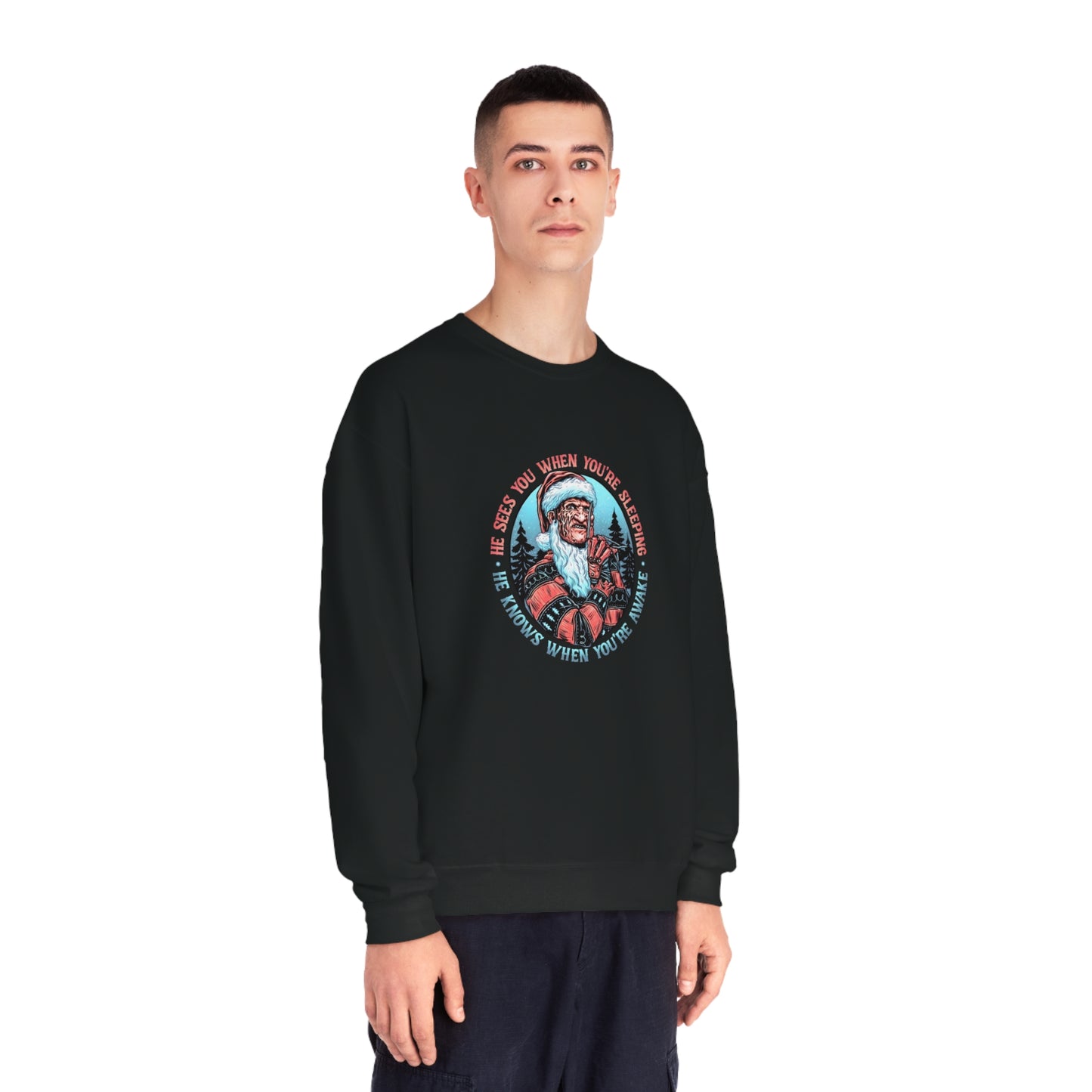 He Sees You When You’re Sleeping Christmas Sweater