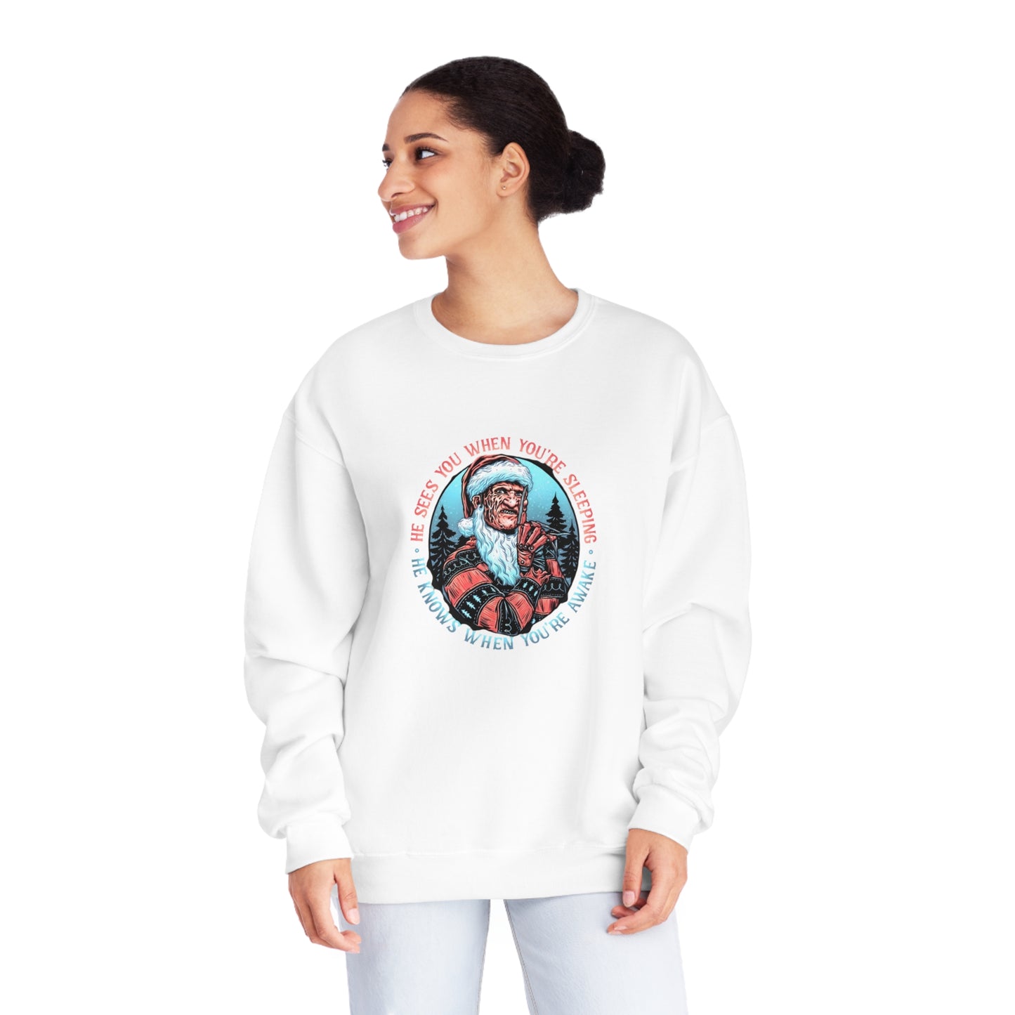 He Sees You When You’re Sleeping Christmas Sweater