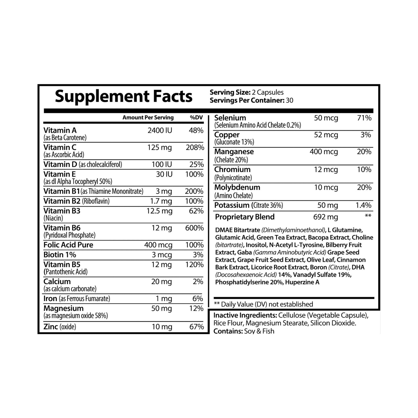 Brain Gains Brain Support Complex Supplement