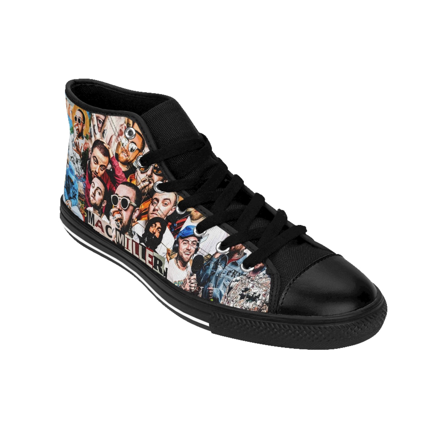 High-top Sneakers Mac Miller Collage Design