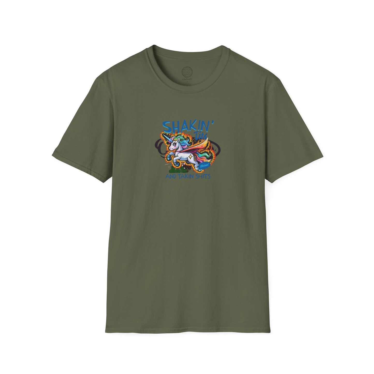 Shakin tits and takin shits Softstyle T shirt