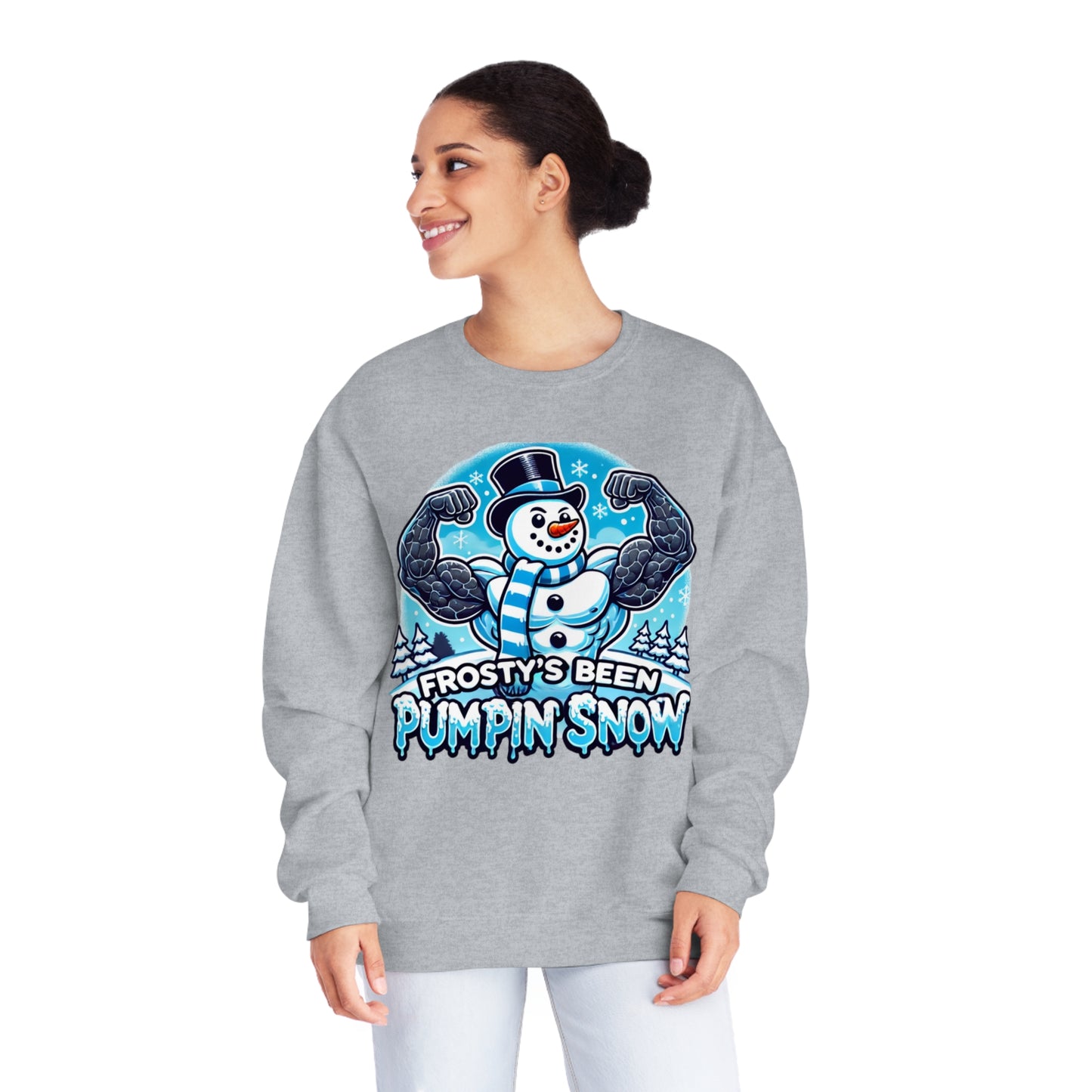 Frosty’s Been Pumpin’ Snow Sweater
