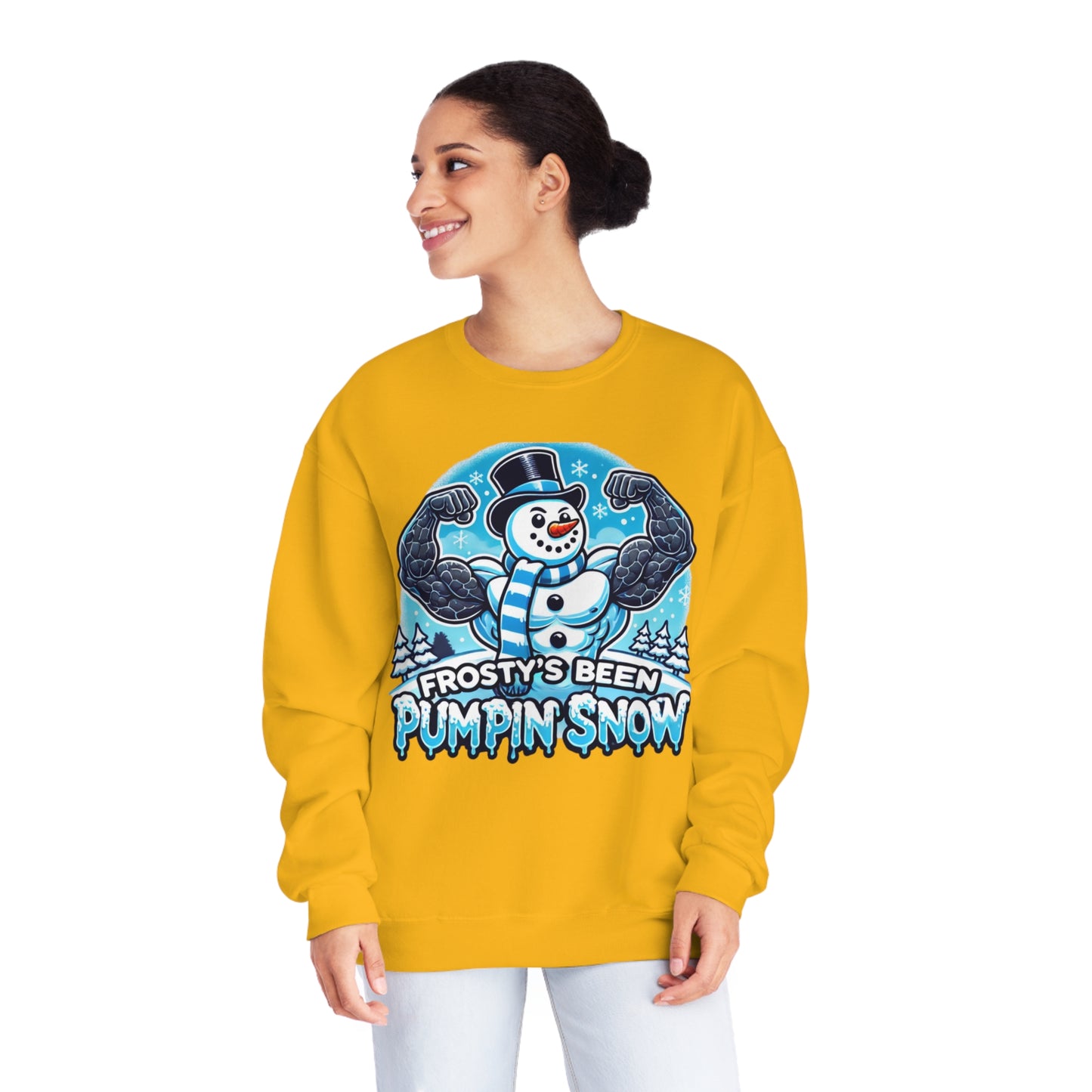 Frosty’s Been Pumpin’ Snow Sweater