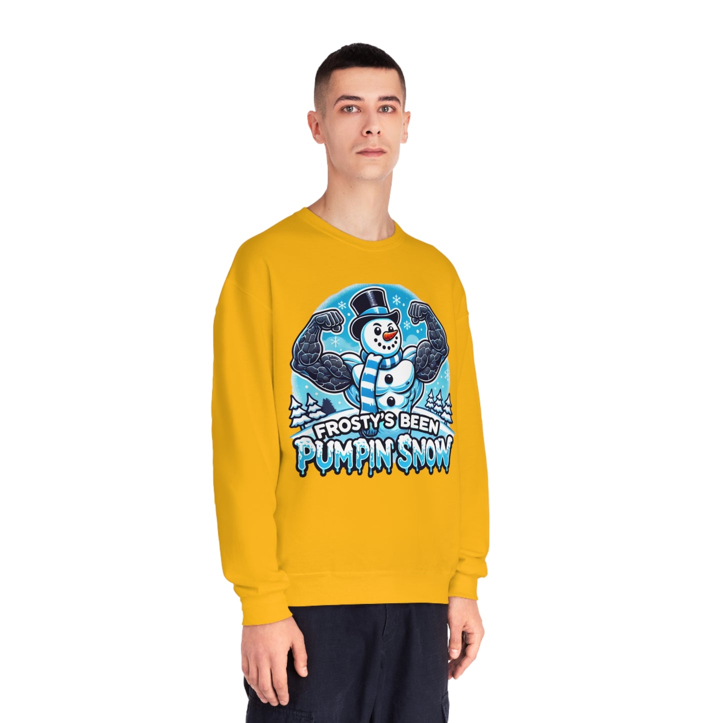 Frosty’s Been Pumpin’ Snow Sweater