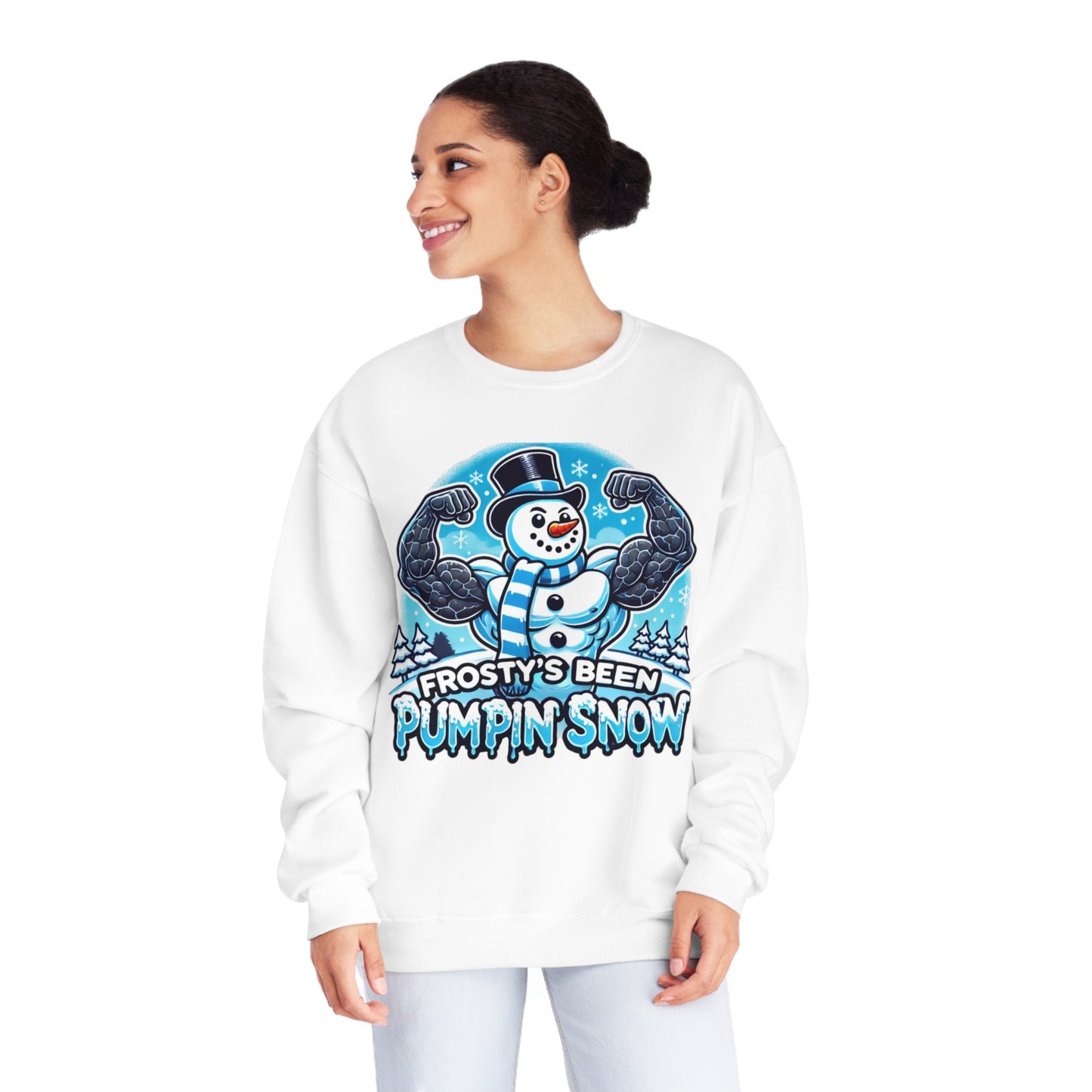 Frosty’s Been Pumpin’ Snow Sweater