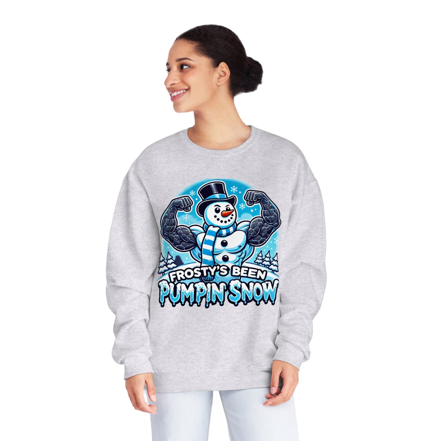 Frosty’s Been Pumpin’ Snow Sweater