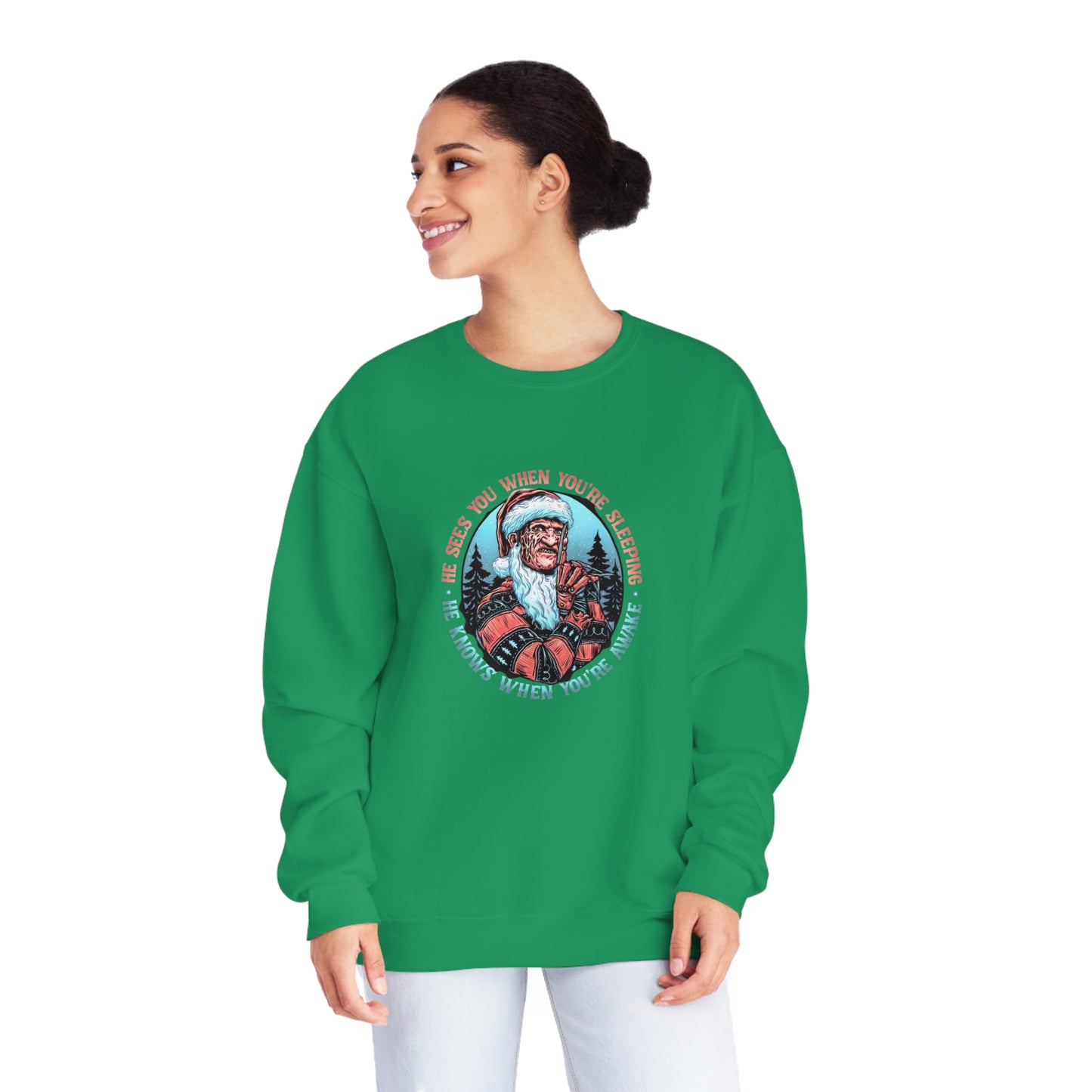 He Sees You When You’re Sleeping Christmas Sweater