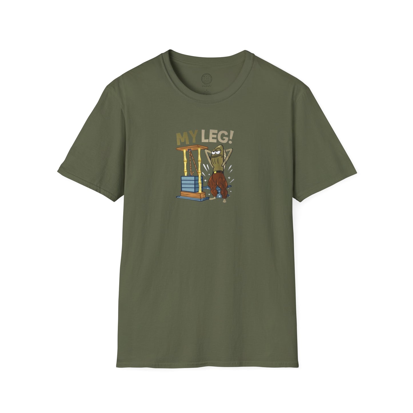My Leg Jacked Fish Softstyle T-shirt