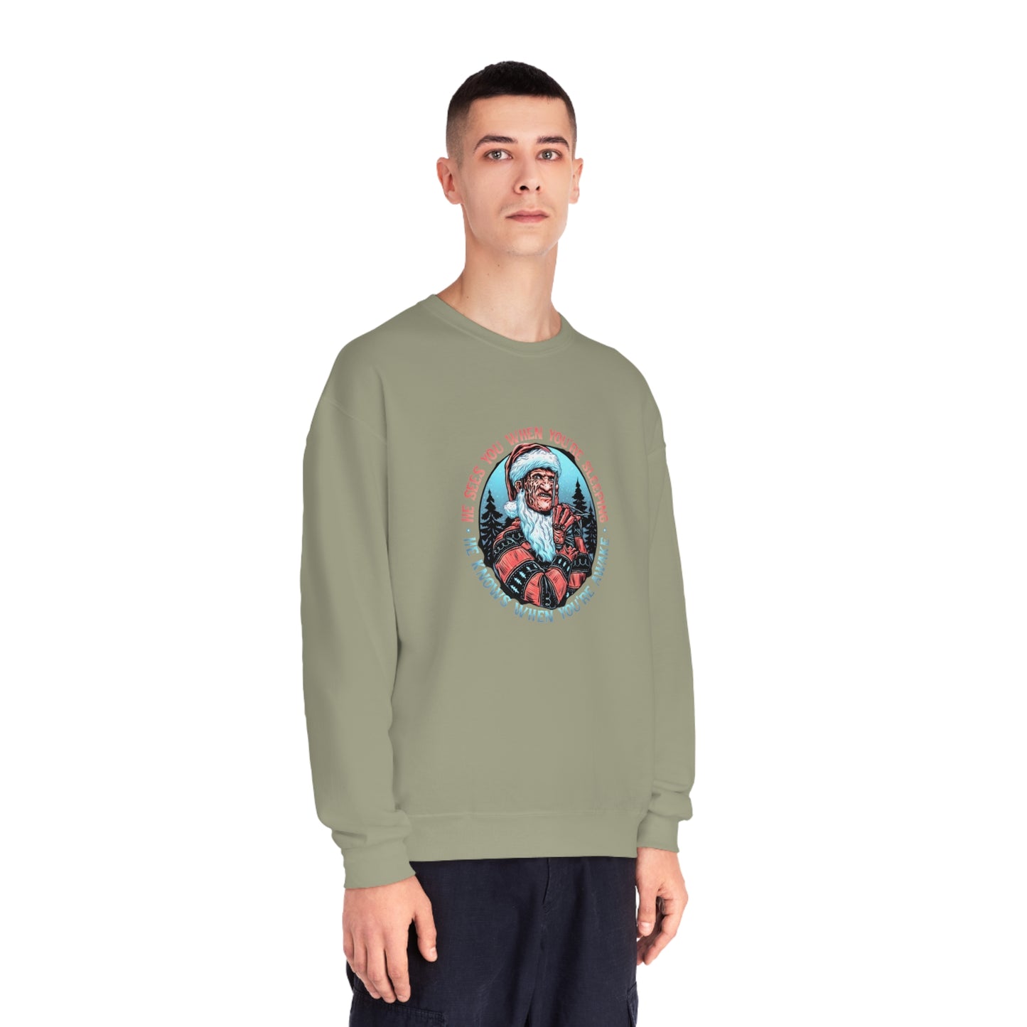 He Sees You When You’re Sleeping Christmas Sweater