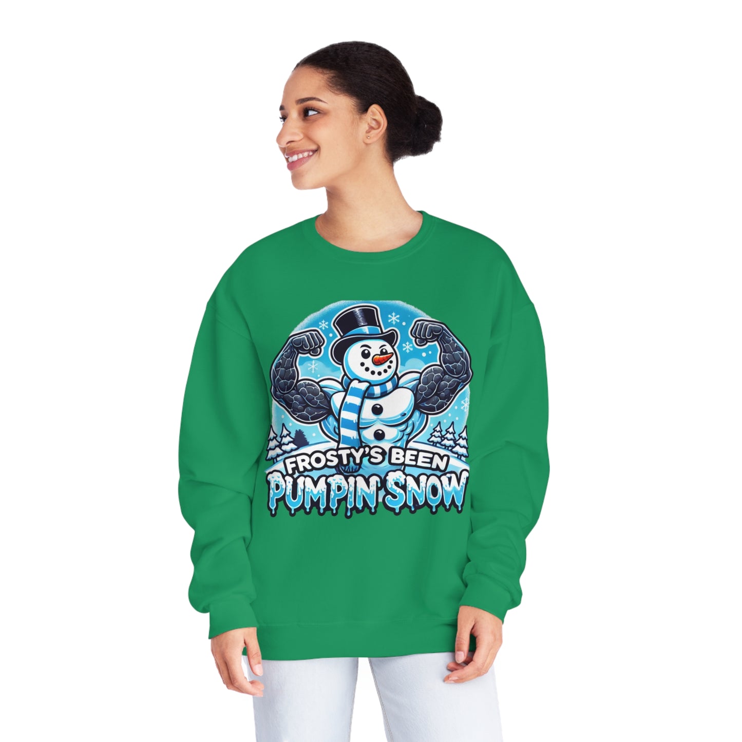Frosty’s Been Pumpin’ Snow Sweater