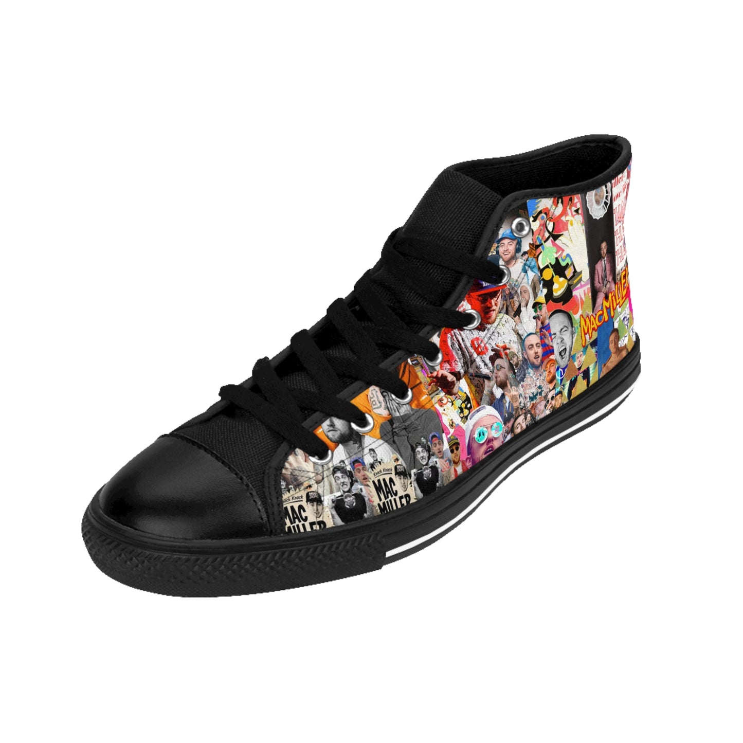 High-top Sneakers Mac Miller Collage Design