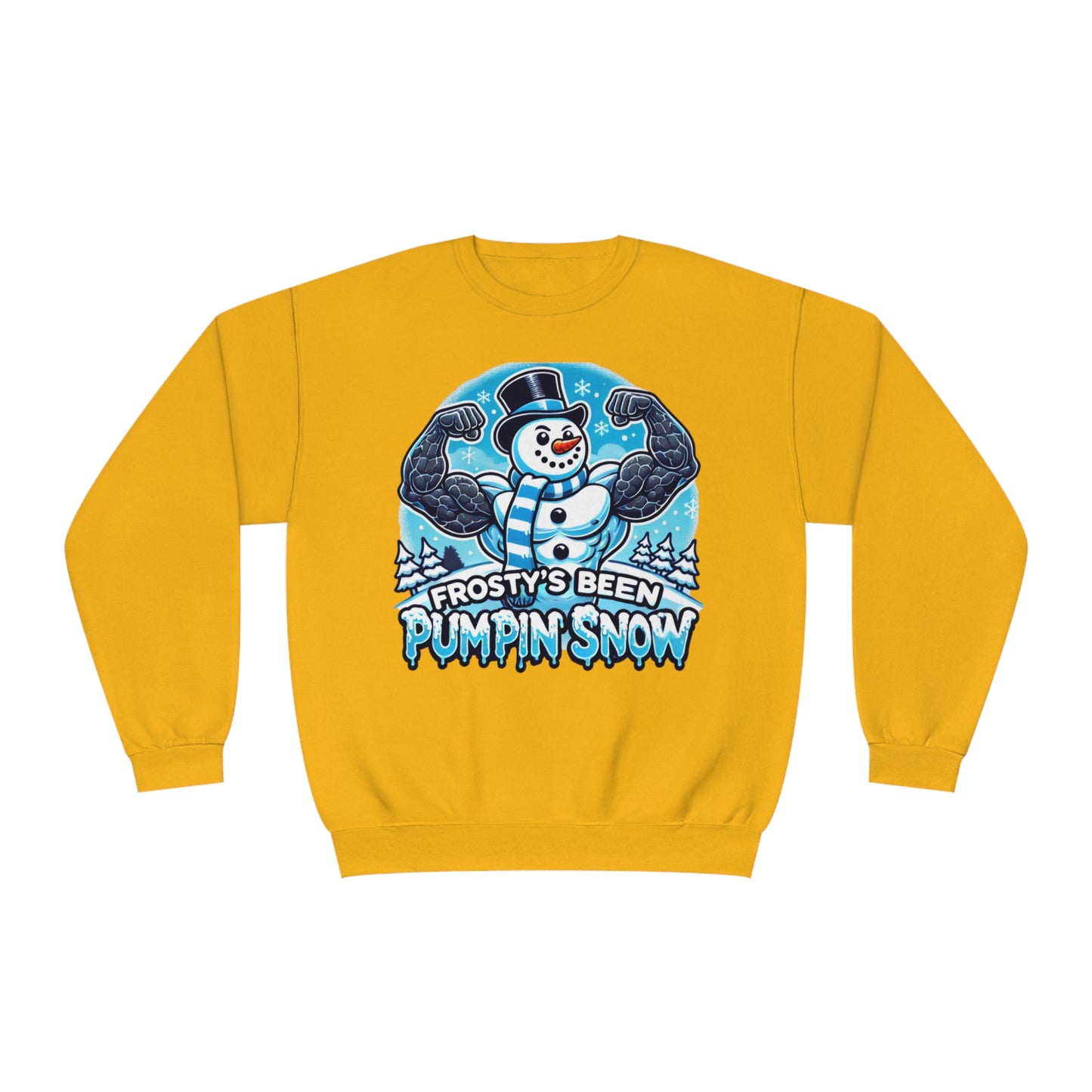 Frosty’s Been Pumpin’ Snow Sweater