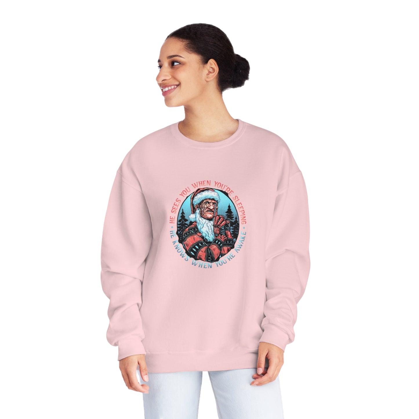 He Sees You When You’re Sleeping Christmas Sweater