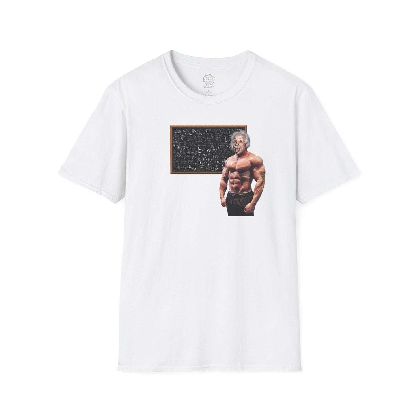Albert Einsteins E=McLift Softstyle T shirt