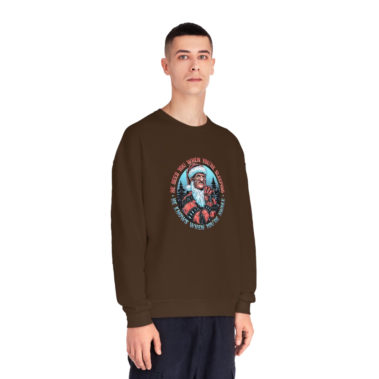 He Sees You When You’re Sleeping Christmas Sweater