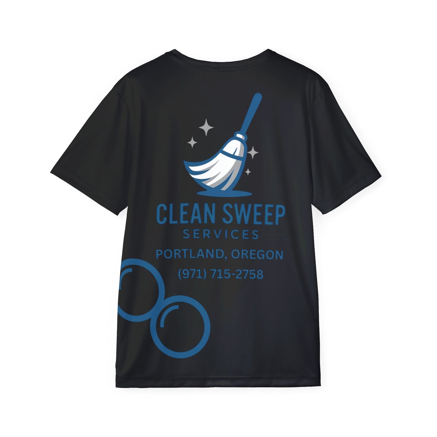 Clean Sweep Services Branded Jersey — Men’s Cleaning Company Crew Shirt