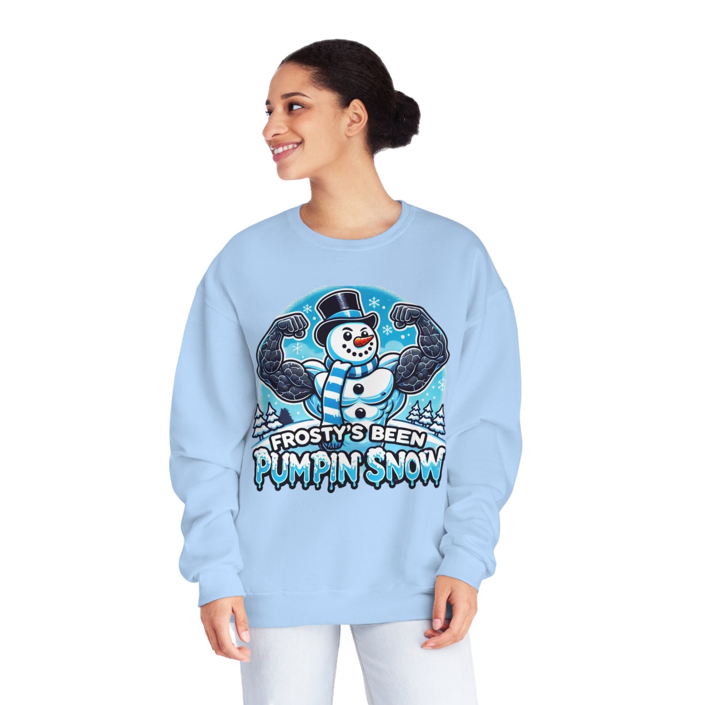 Frosty’s Been Pumpin’ Snow Sweater