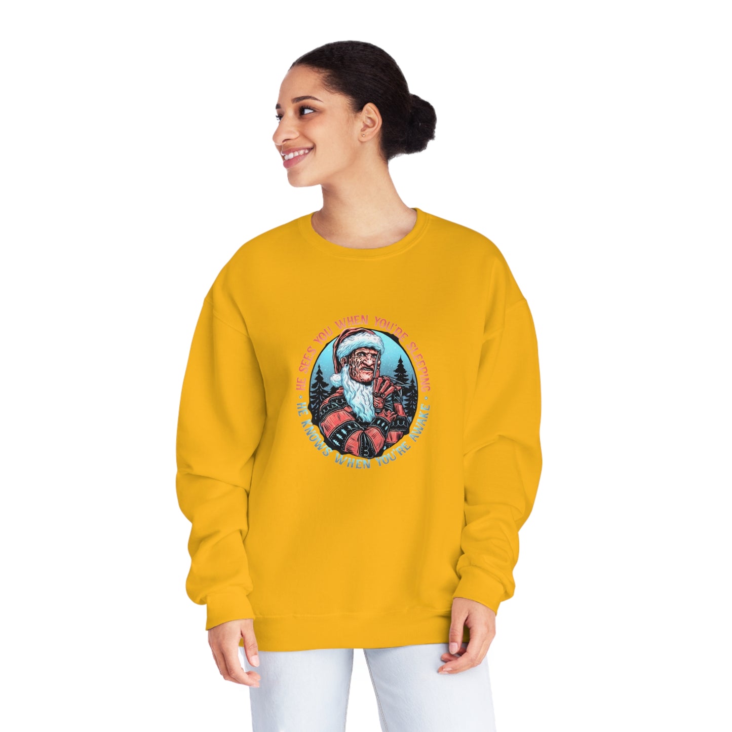 He Sees You When You’re Sleeping Christmas Sweater