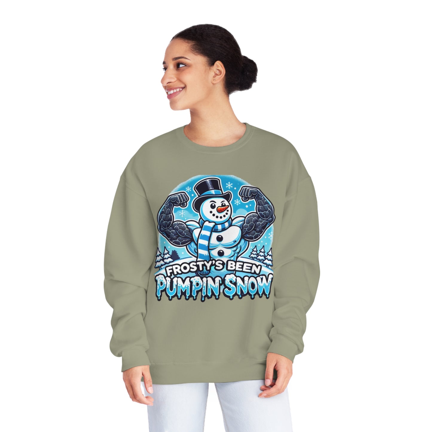 Frosty’s Been Pumpin’ Snow Sweater