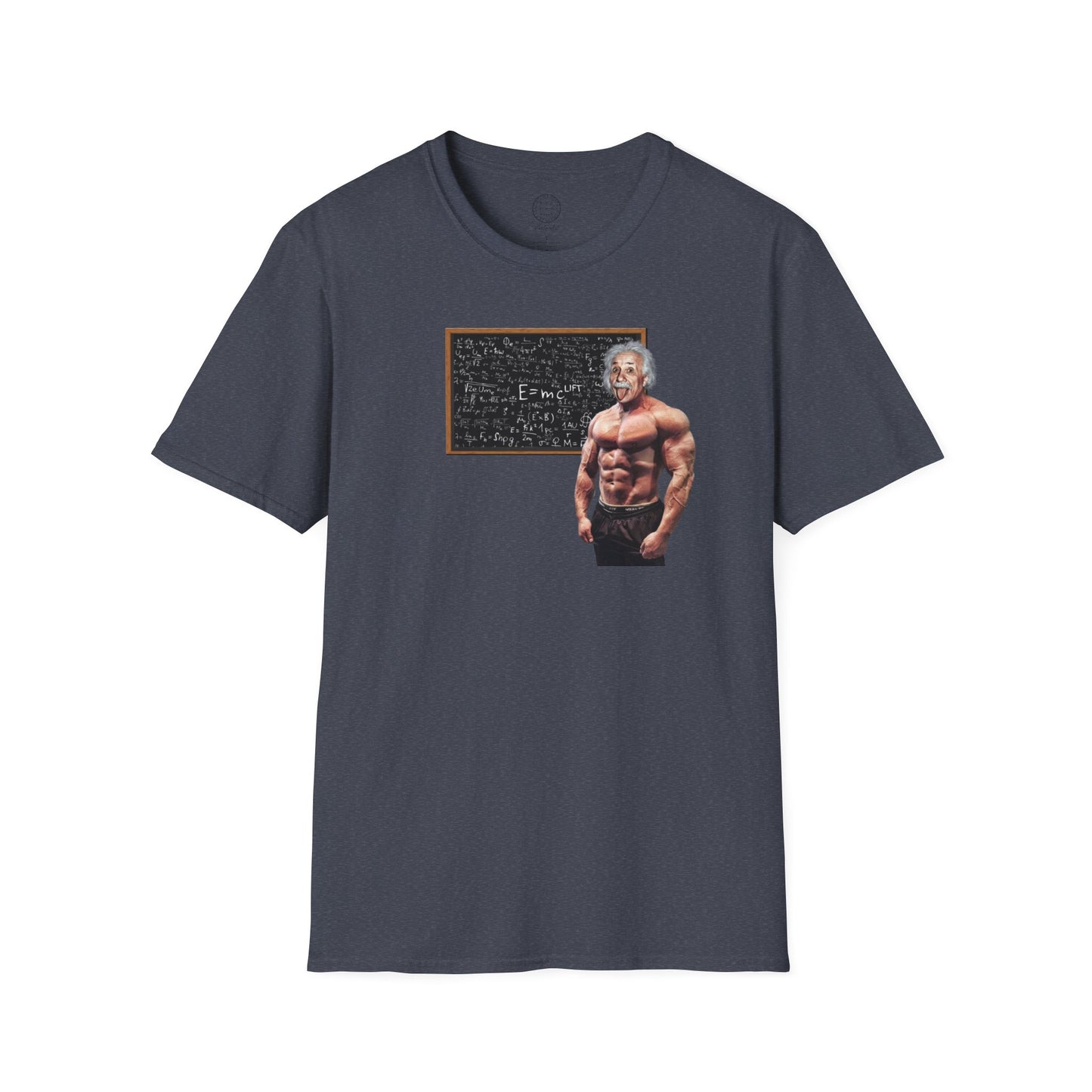 Albert Einsteins E=McLift Softstyle T shirt
