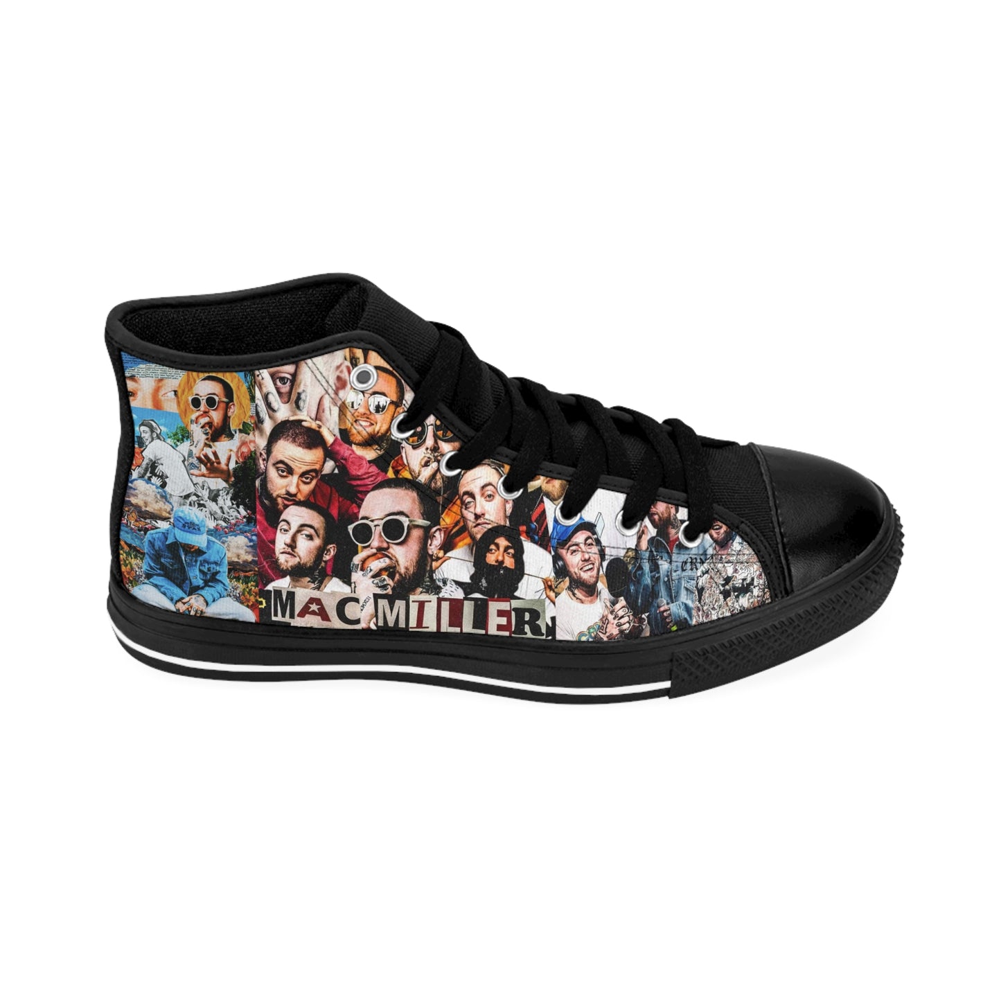 High-top Sneakers Mac Miller Collage Design