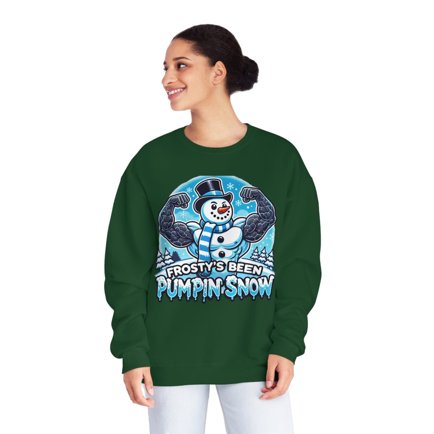 Frosty’s Been Pumpin’ Snow Sweater