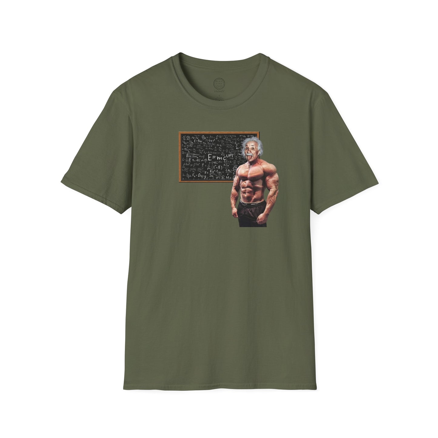 Albert Einsteins E=McLift Softstyle T shirt