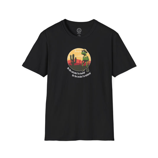 Outside im hooting, inside im hollerin T shirt