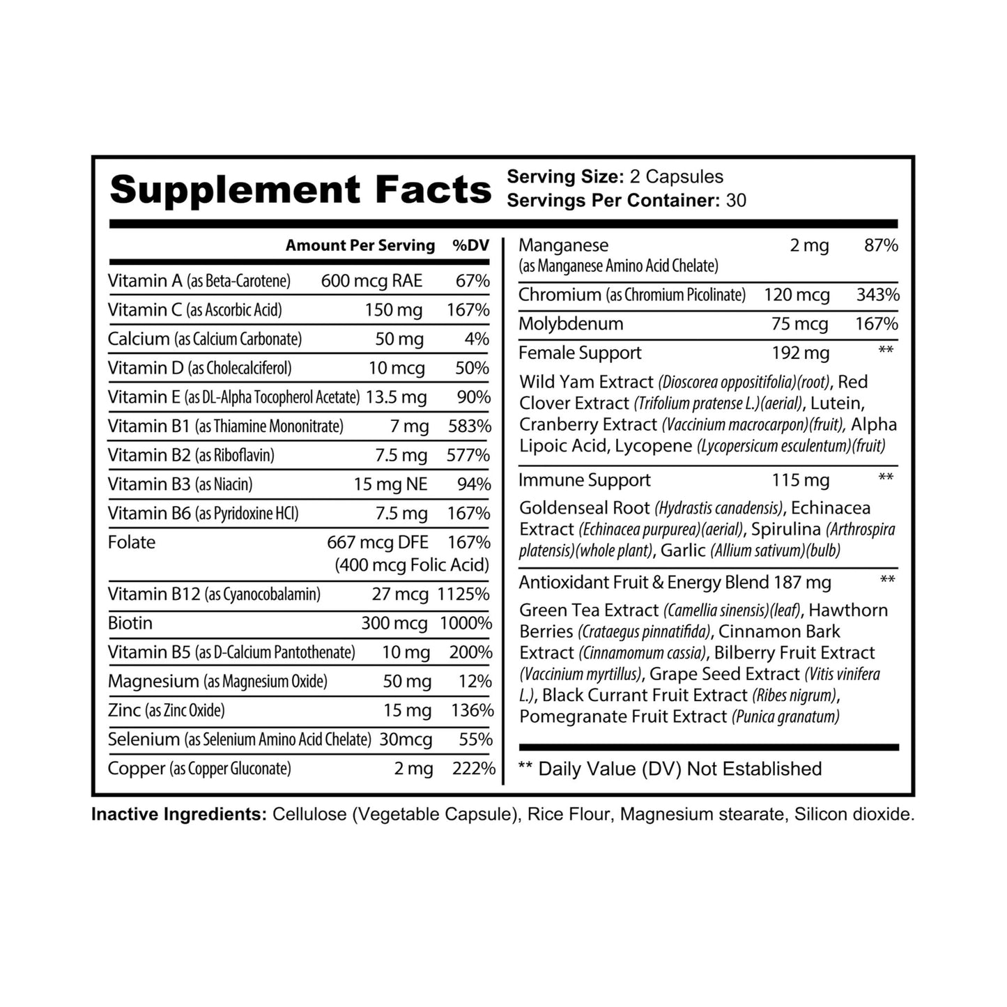 OptiPrime Multivitamin for Women Supplement