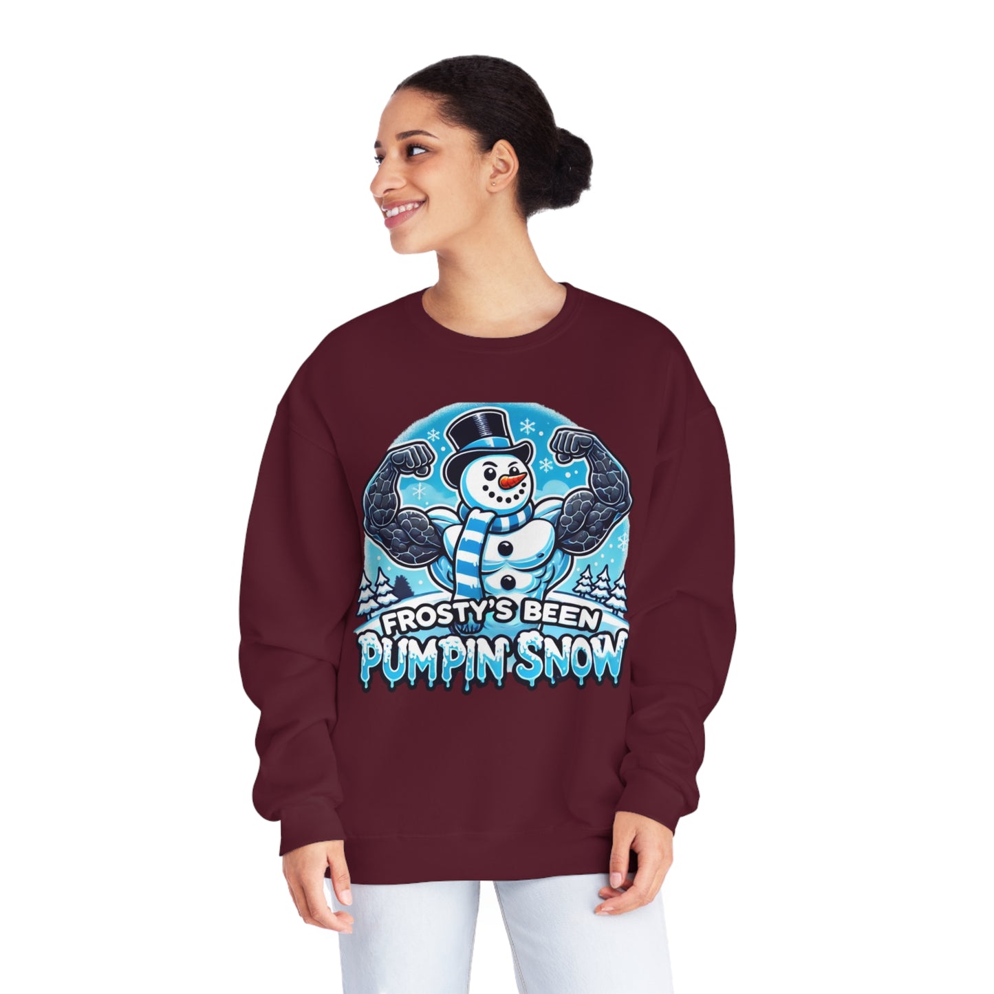 Frosty’s Been Pumpin’ Snow Sweater