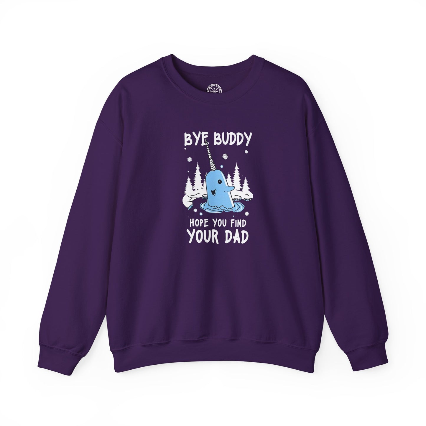 Narwhal Holiday Sweater- Bye Buddy, Hope You Find Your Dad!
