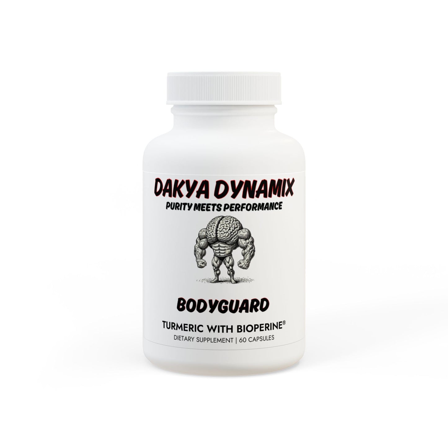 BodyGuard Turmeric with BioPerine® (Black Pepper Fruit Extract) Supplement