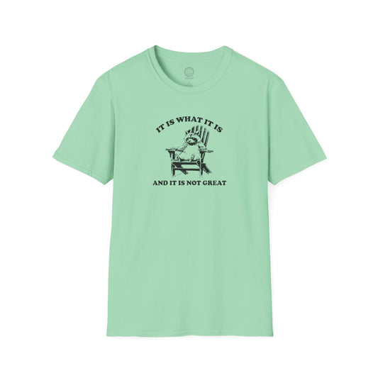 It Is What It Is And It Is Not Great Softstyle T shirt
