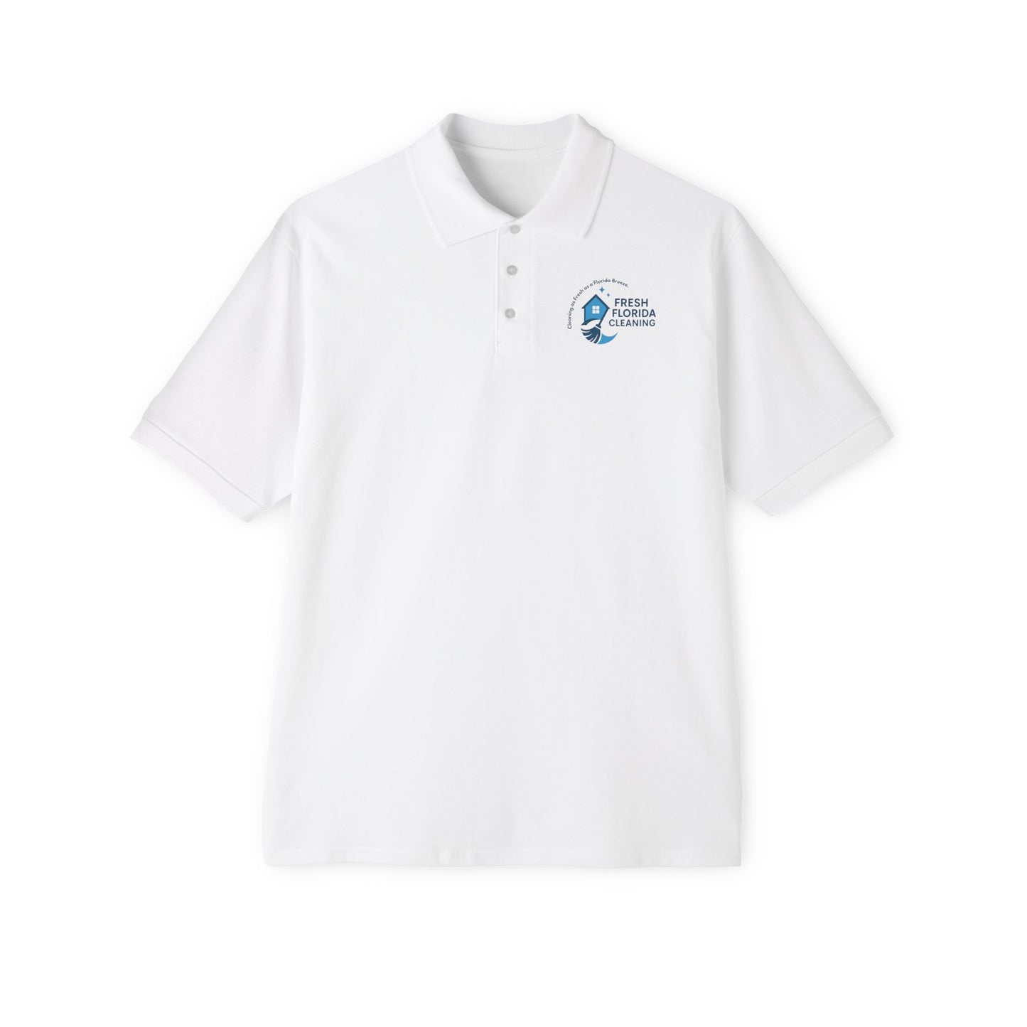 Men's Polo — Fresh Florida Cleaning Logo