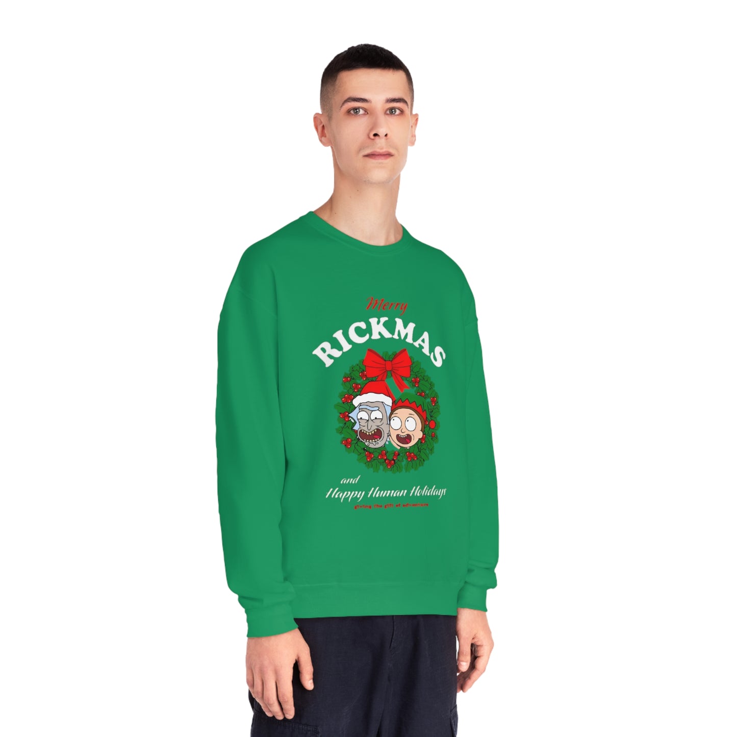 Merry Rickmas and Happy Human Holidays Sweater