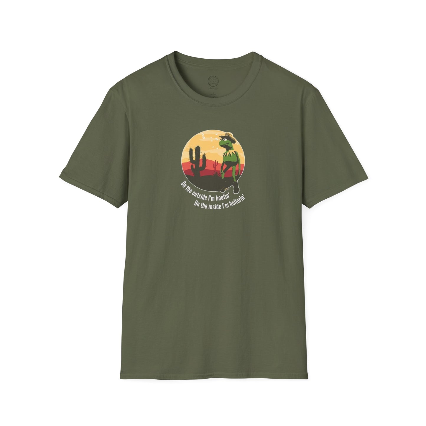 Outside im hooting, inside im hollerin T shirt