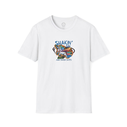 Shakin tits and takin shits Softstyle T shirt