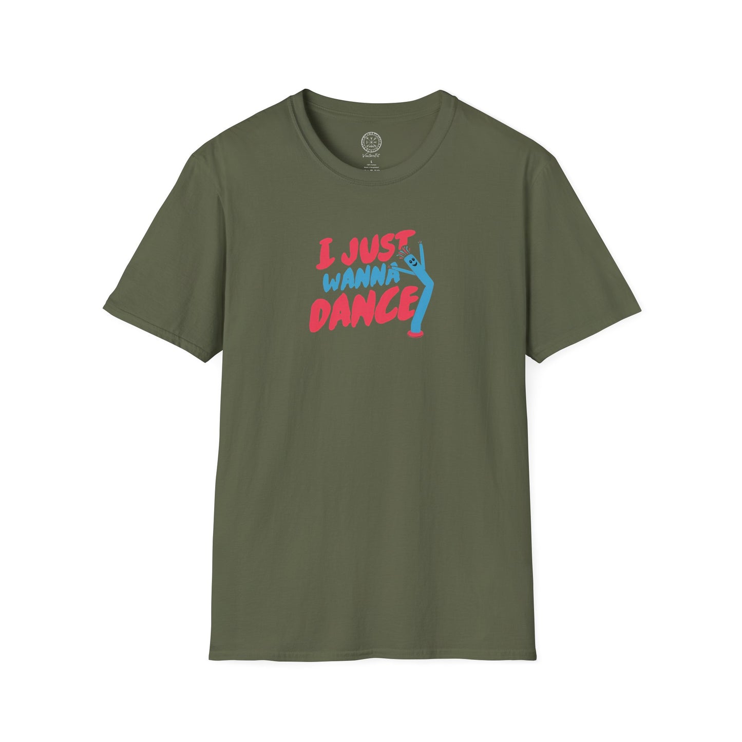 Inflatable Arm Guy T-Shirt  I Just Want to Dance