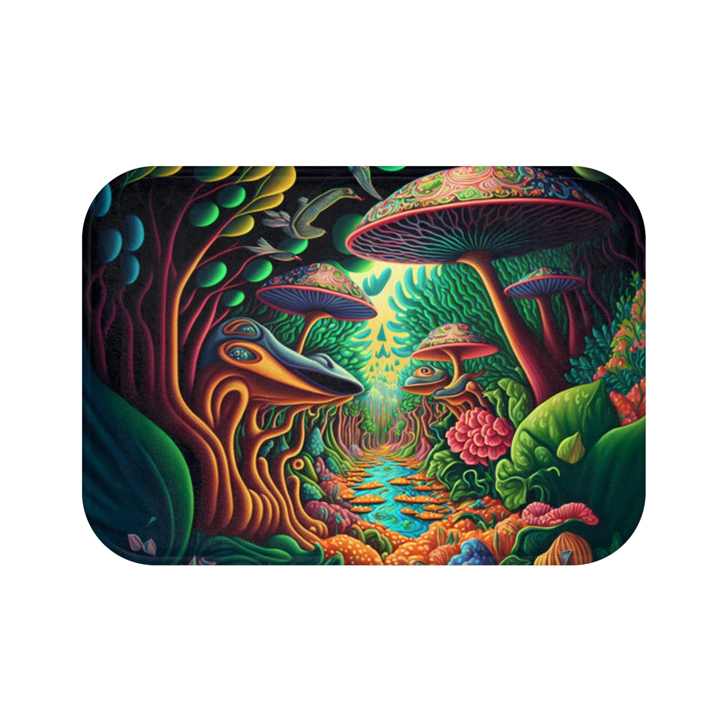 Psychedelic Bath Mat