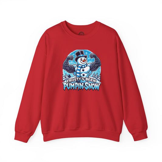 Frosty’s Been Pumpin’ Snow Sweater