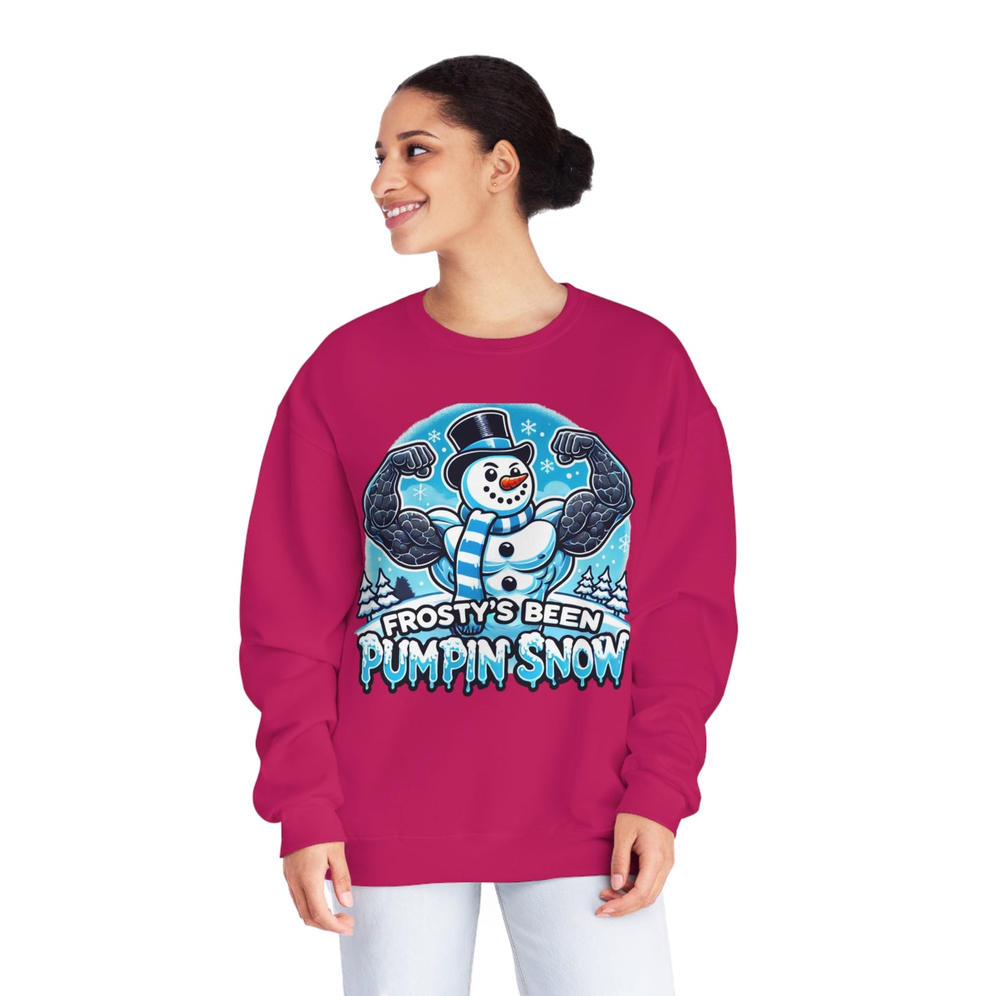 Frosty’s Been Pumpin’ Snow Sweater