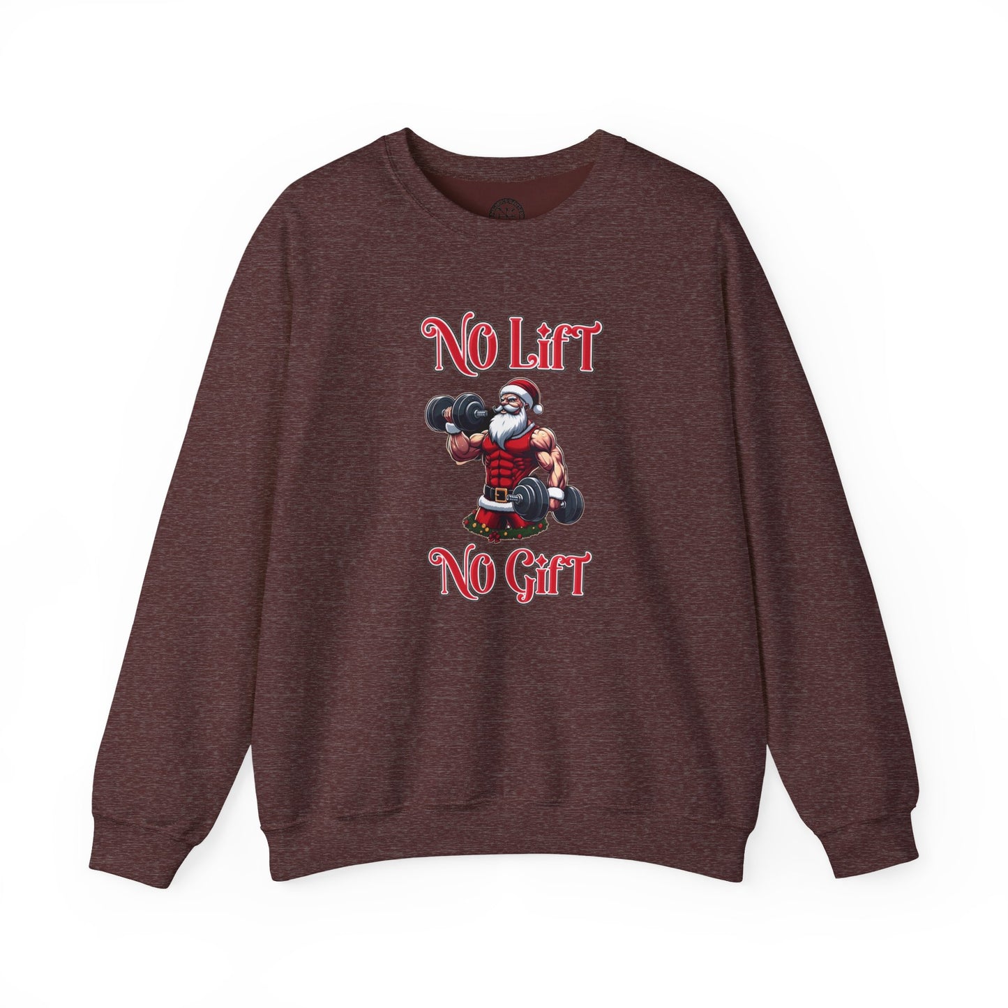 No Lift No Gift Santa Holiday Sweater