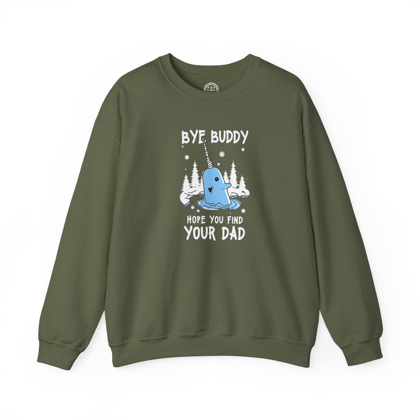 Narwhal Holiday Sweater- Bye Buddy, Hope You Find Your Dad!