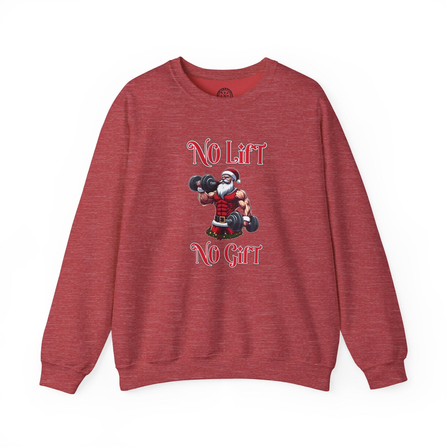 No Lift No Gift Santa Holiday Sweater