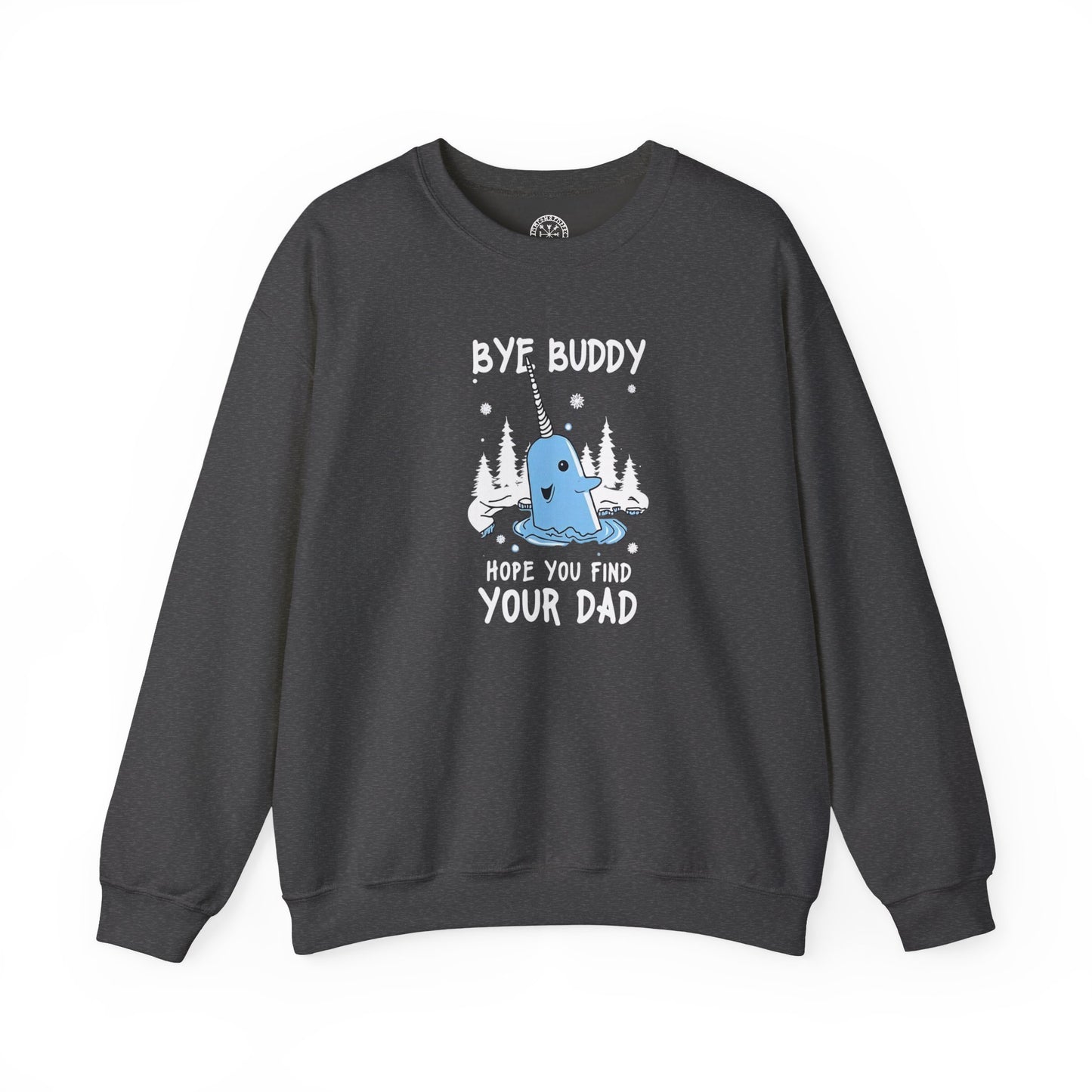 Narwhal Holiday Sweater- Bye Buddy, Hope You Find Your Dad!