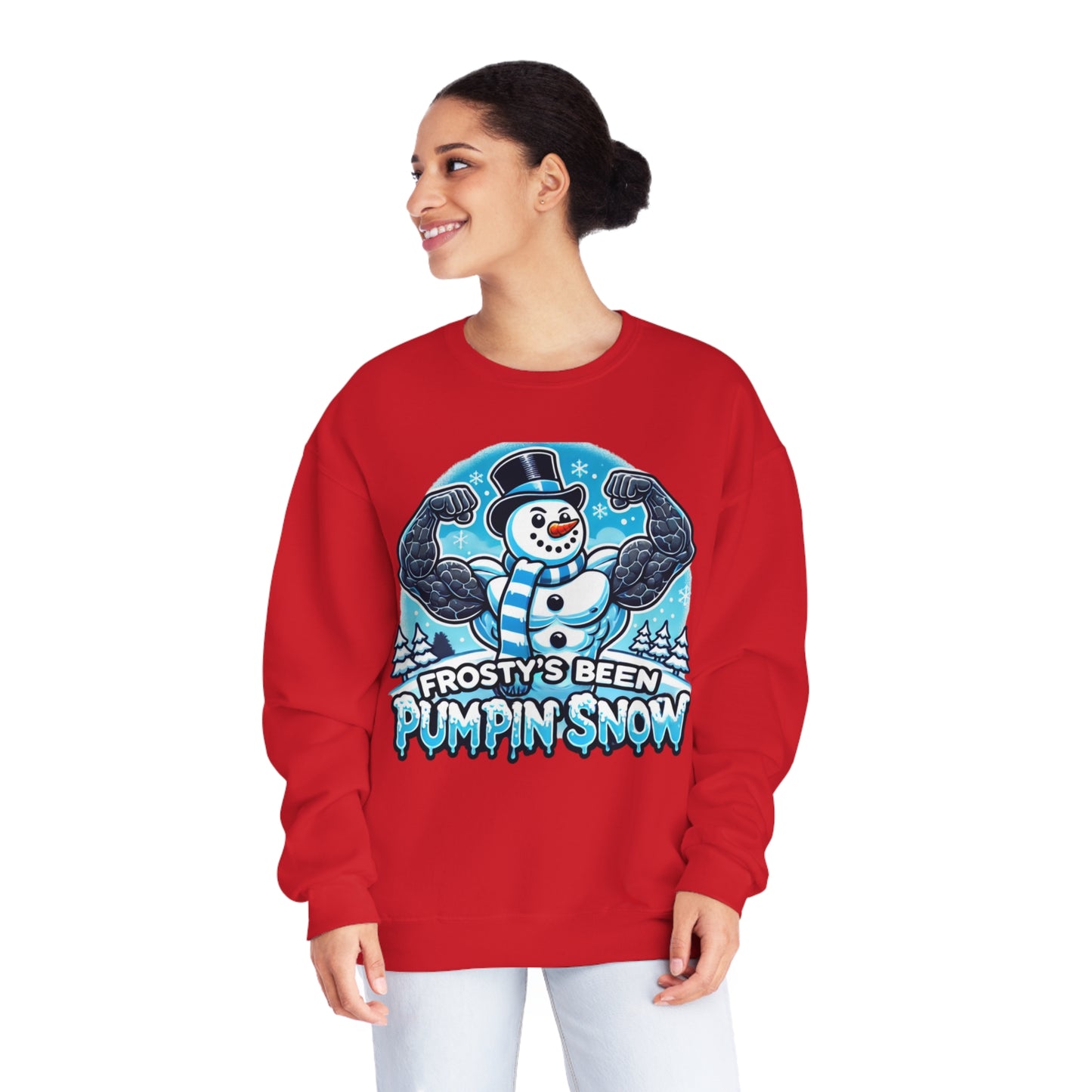 Frosty’s Been Pumpin’ Snow Sweater